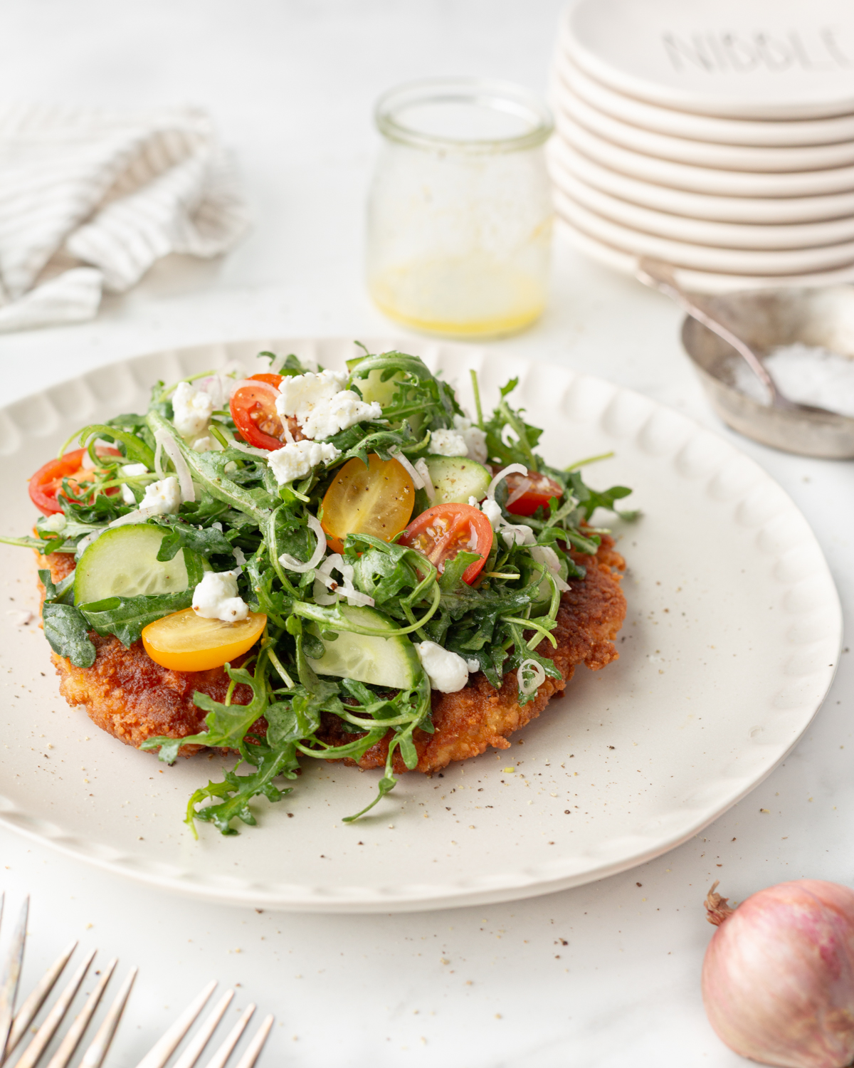 Crispy Chicken and Rocket Salad