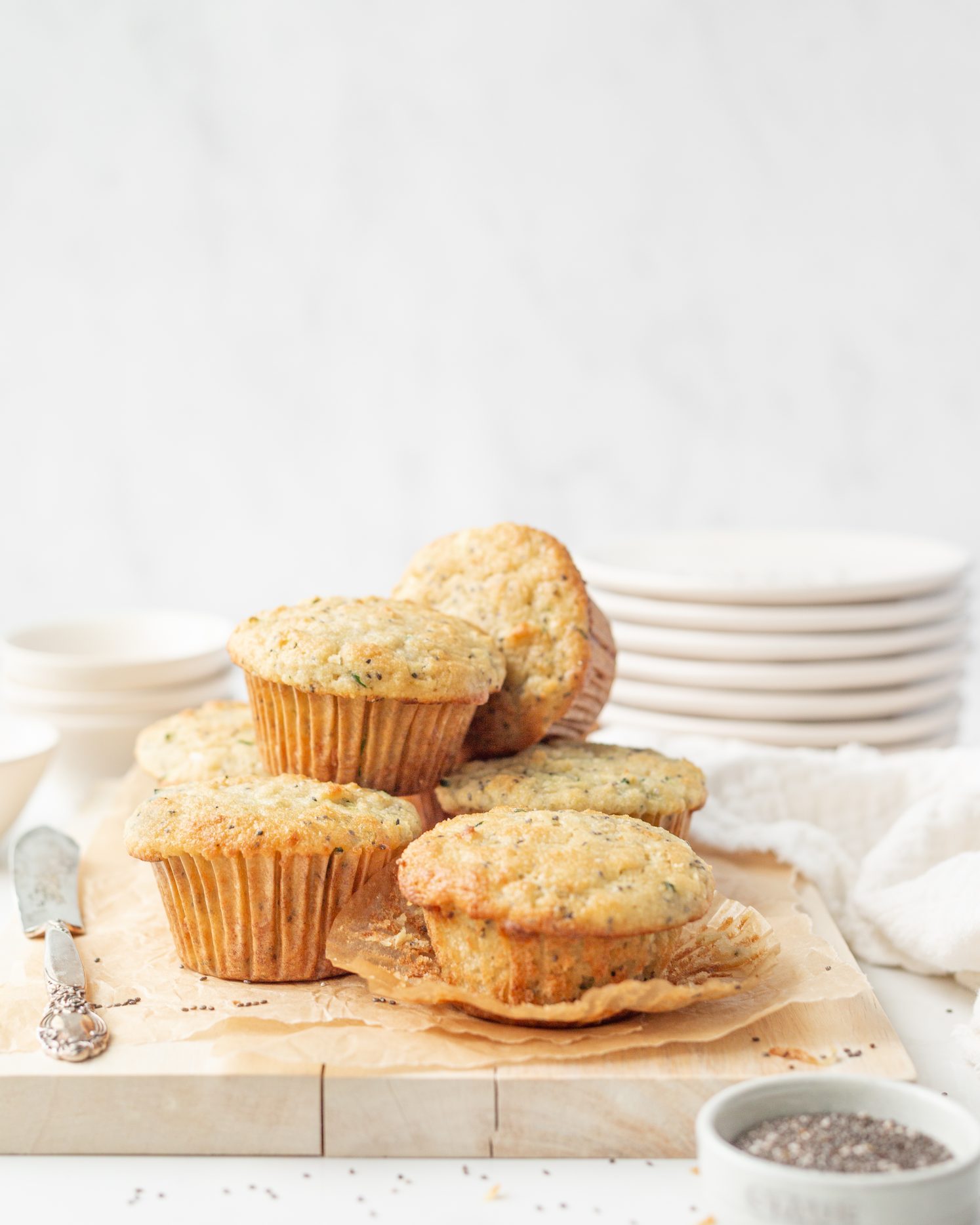 GF Zucchini Chia Muffins