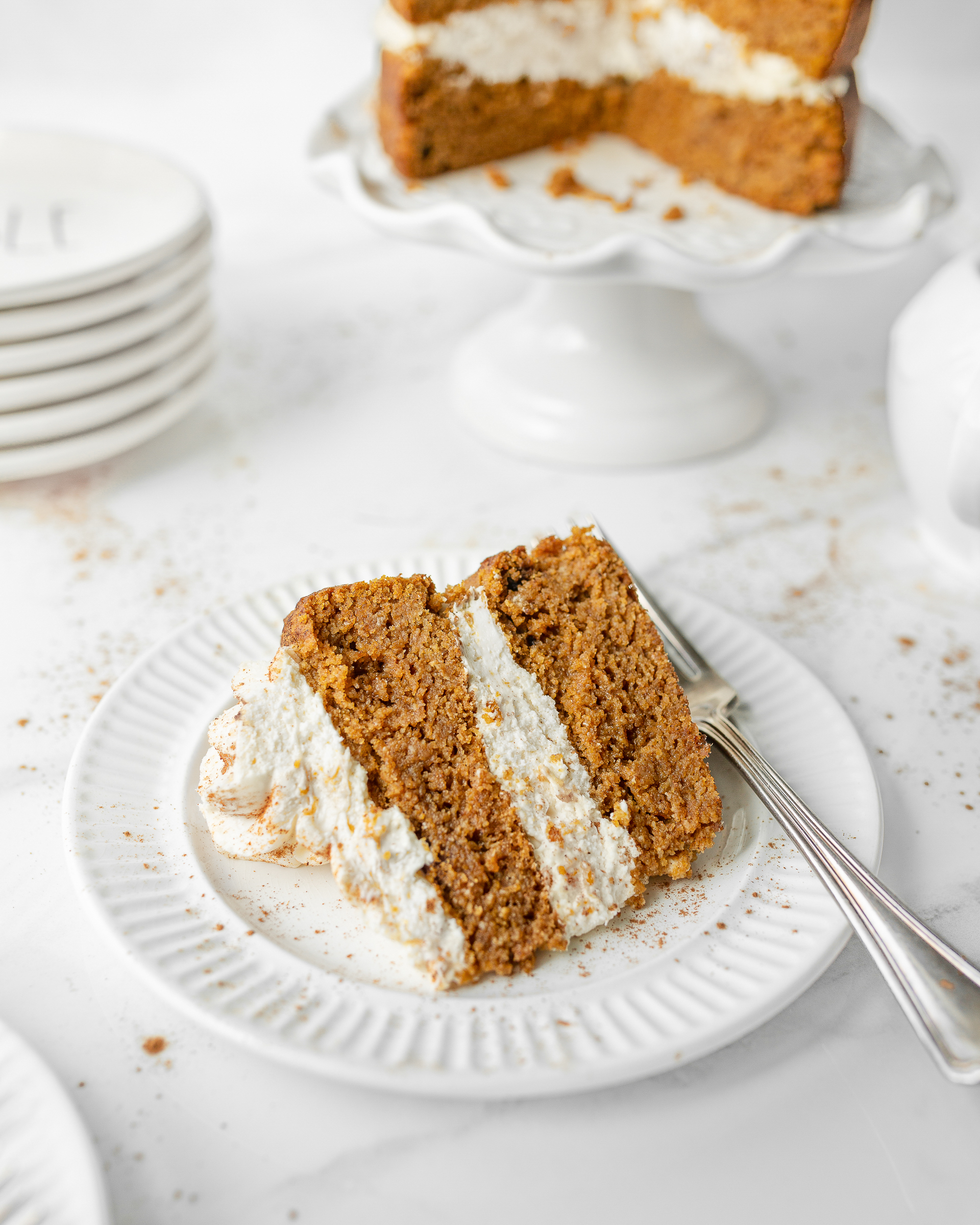 Gluten Free Pumpkin Spice Cake (straight on)