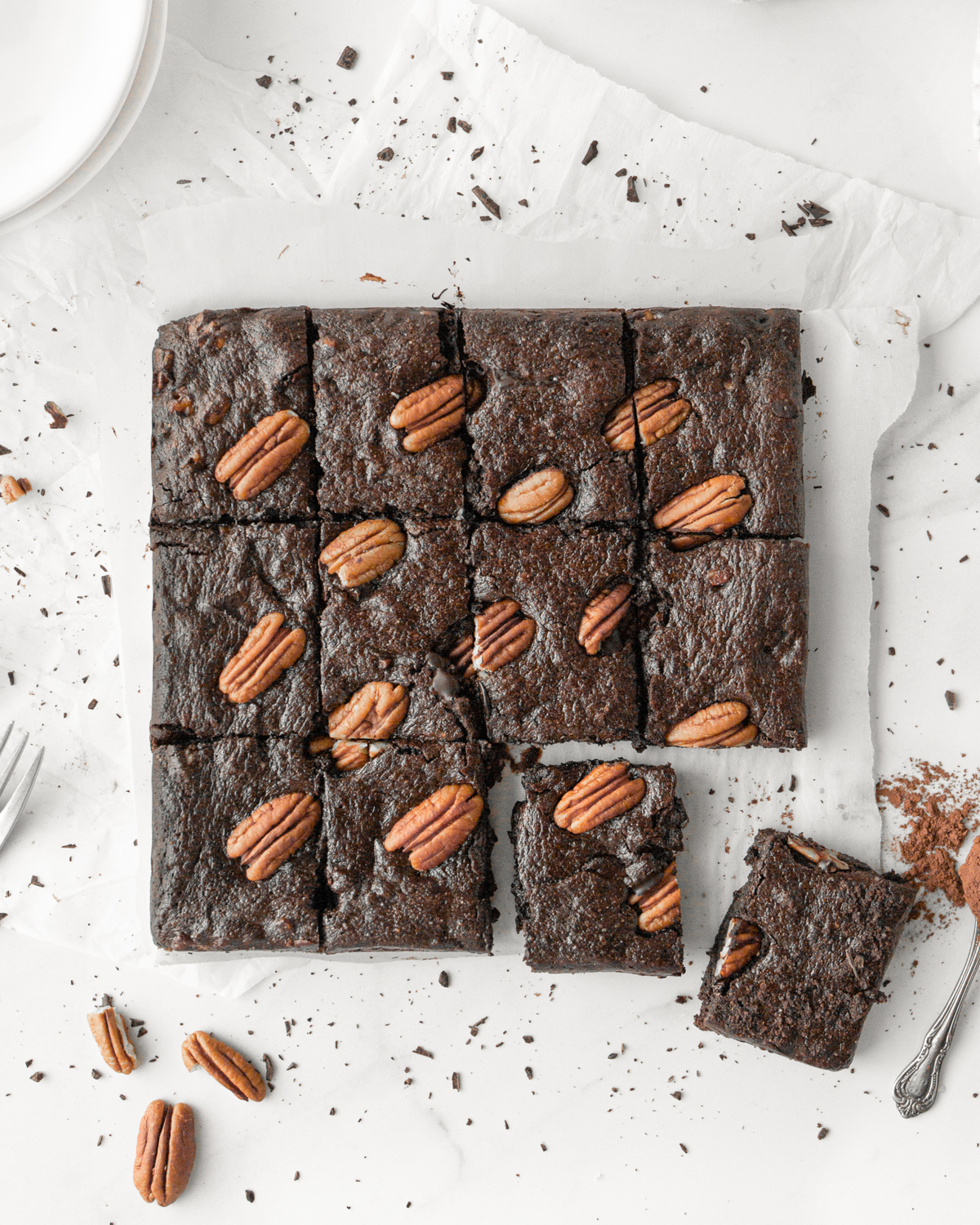 Triple Chocolate Pecan Collagen Brownies