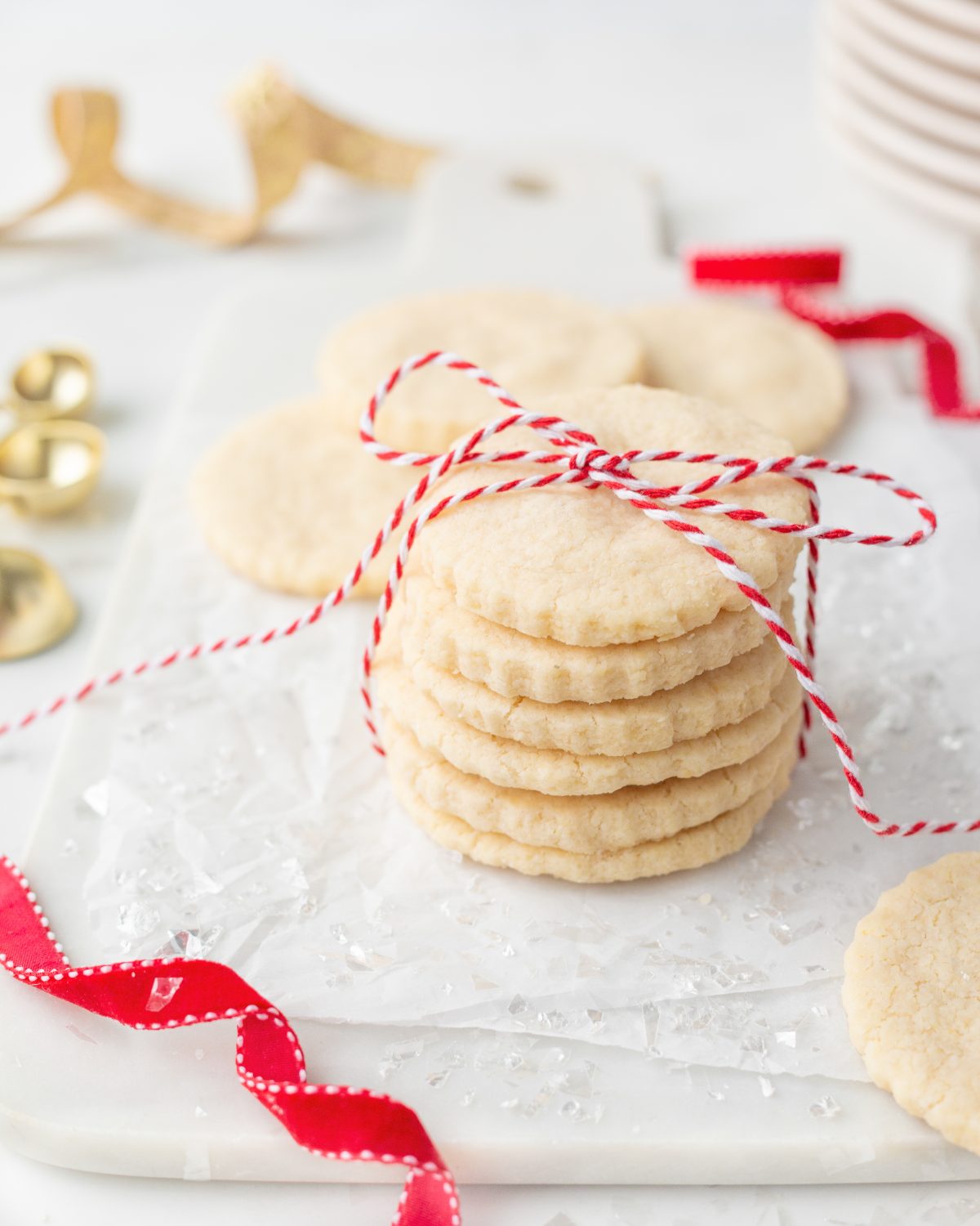 Gluten Free Shortbread Cookies (straight on)