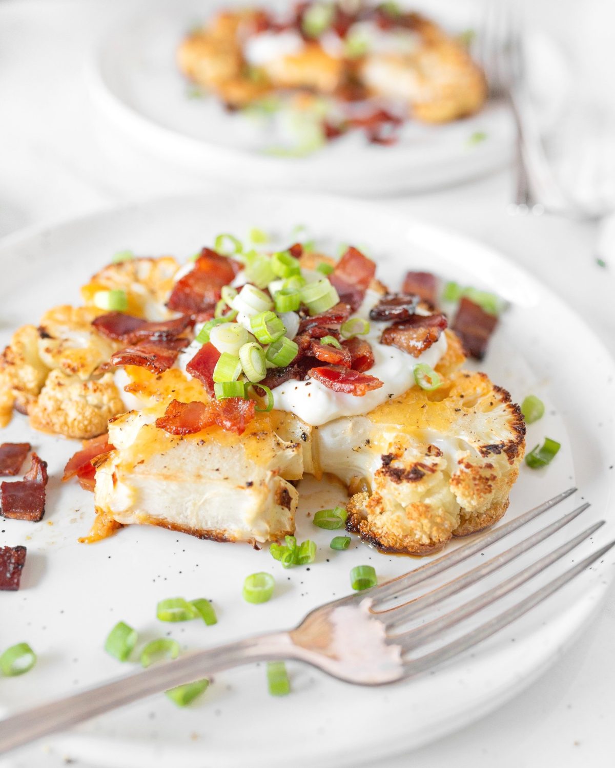 Loaded Baked Cauliflower Steaks