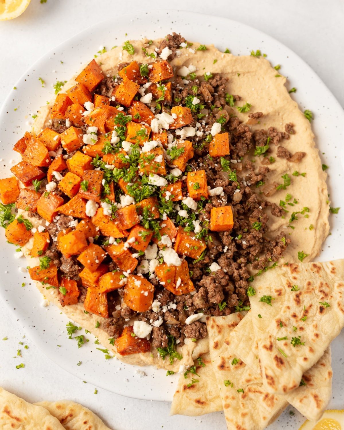 Spiced Beef and Butter Bean Hummus Dip